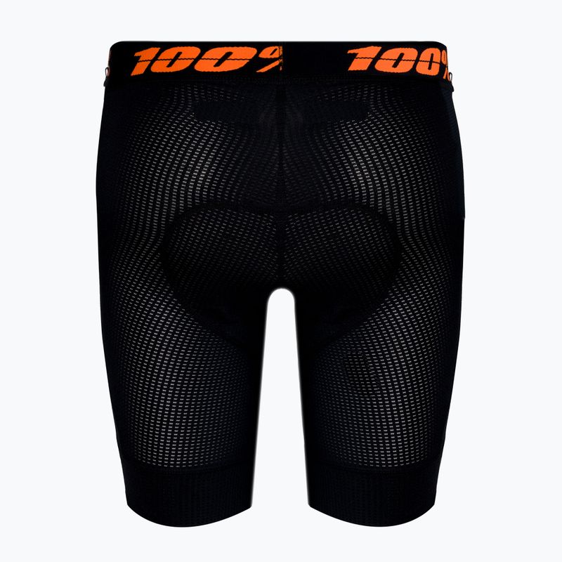 Boxer da ciclismo da uomo con fodera 100% Crux Liner nero 2