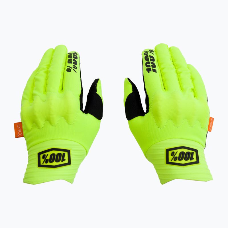 Guanti da ciclismo 100% Cognito giallo/nero 3