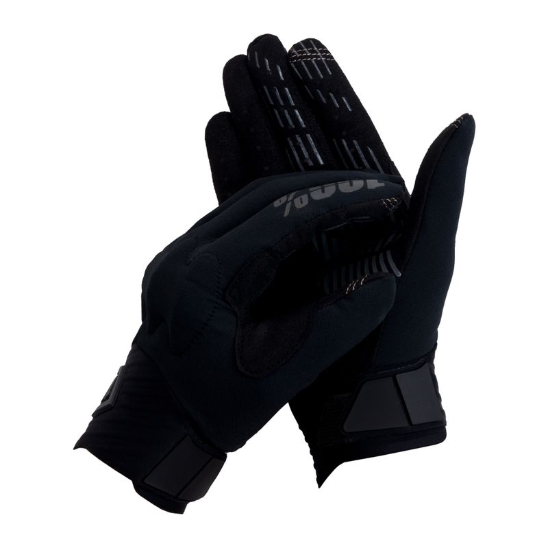 Guanti da ciclismo 100% Cognito nero carbone