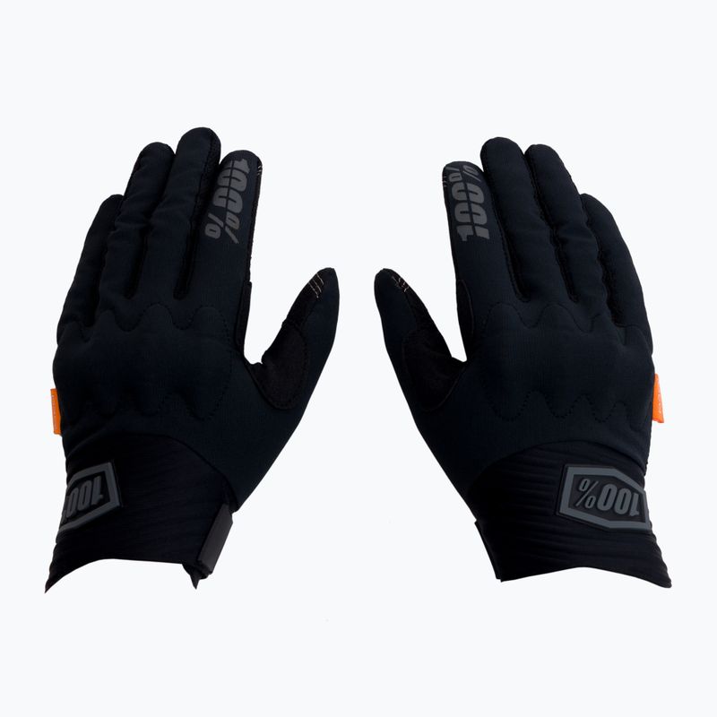 Guanti da ciclismo 100% Cognito nero carbone 3