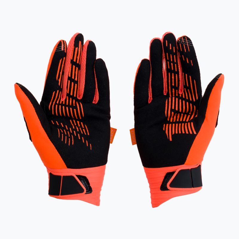 Guanti da ciclismo 100% Cognito arancione fluorescente/nero 2
