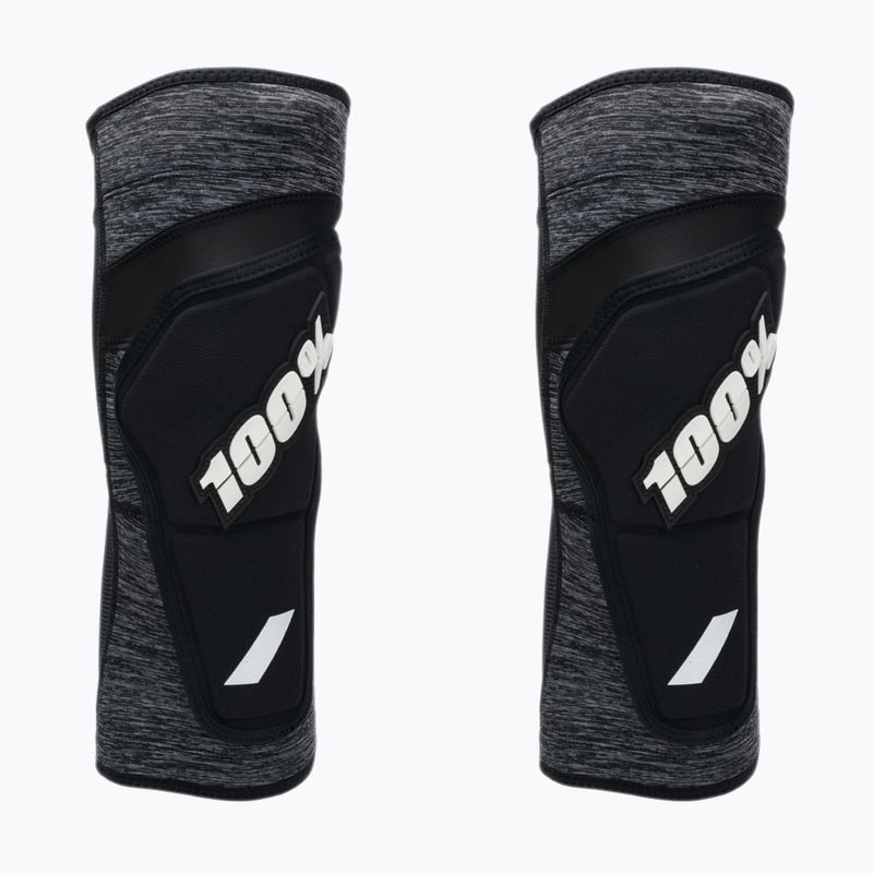 100% Ridecamp Knee Guard grigio erica/nero protezioni per bicicletta