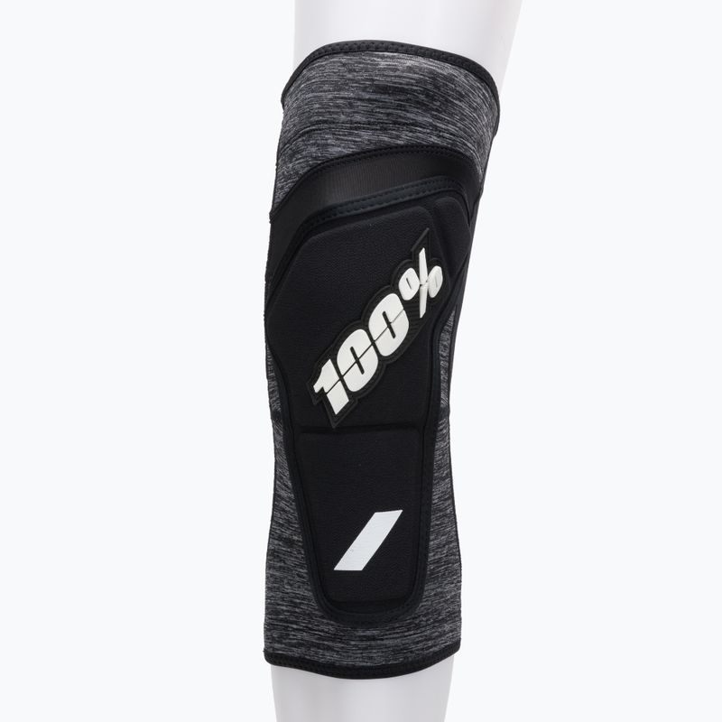 100% Ridecamp Knee Guard grigio erica/nero protezioni per bicicletta 2