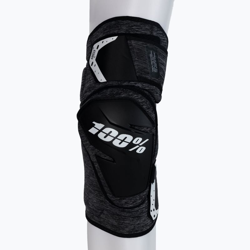 Protezioni per ginocchia da ciclismo 100% Fortis Knee Guard grigio erica/nero 4
