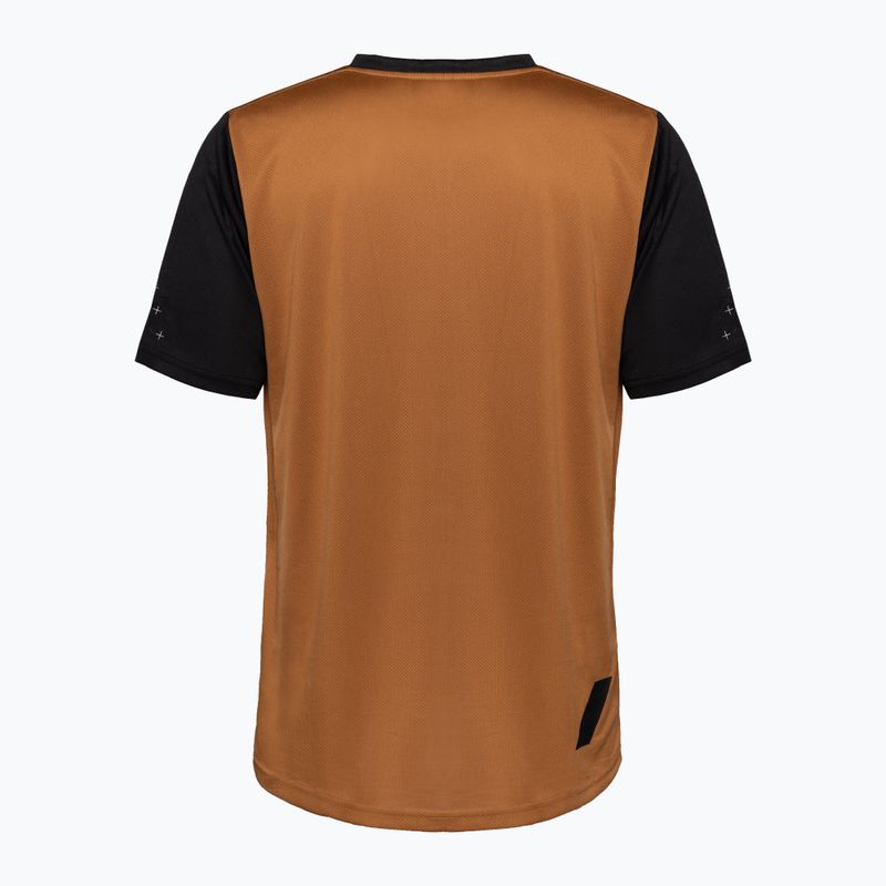 Maglia ciclismo uomo 100% Ridecamp Jersey terracotta nero 2
