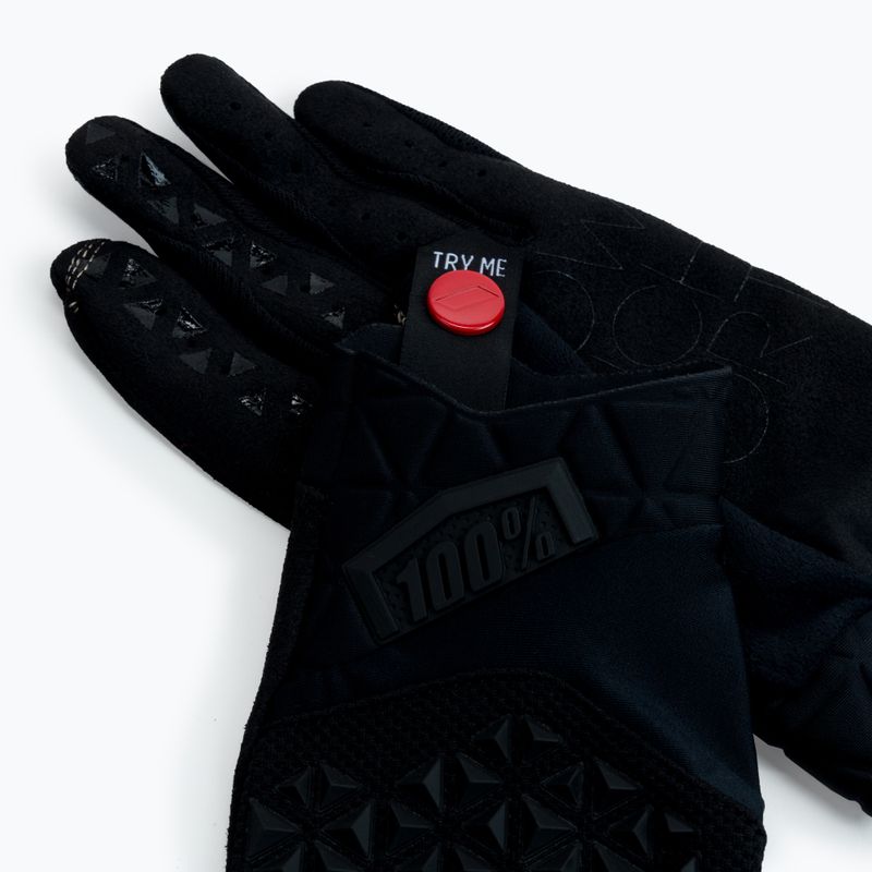 Guanti da ciclismo 100% Geomatic nero 4