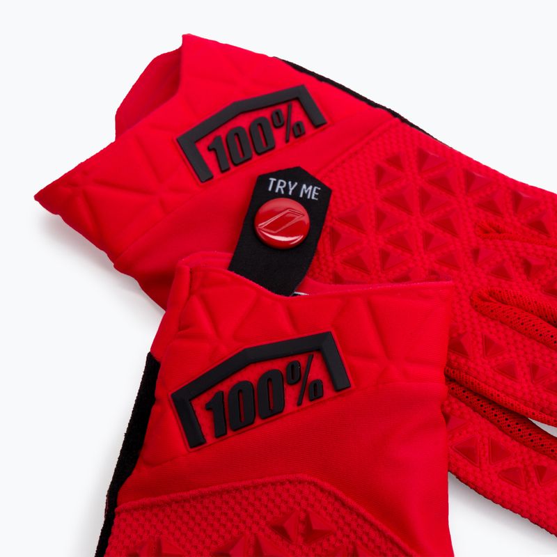 Guanti da ciclismo 100% Geomatic rosso 4
