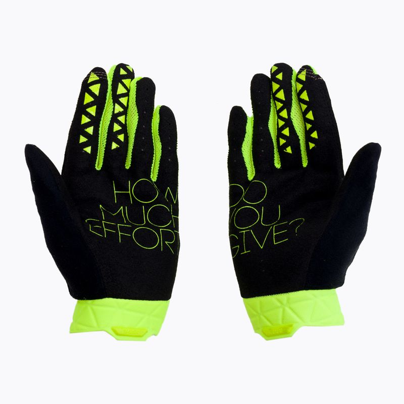 Guanti da ciclismo 100% Geomatic giallo fluorescente 2