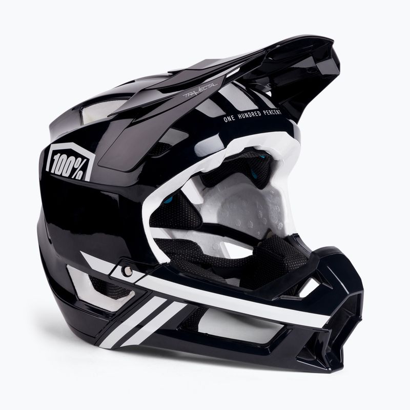 Casco bici 100% Trajecta Casco W Fidlock Integrale nero bianco