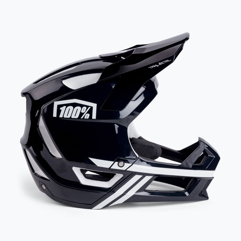 Casco bici 100% Trajecta Casco W Fidlock Integrale nero bianco 4