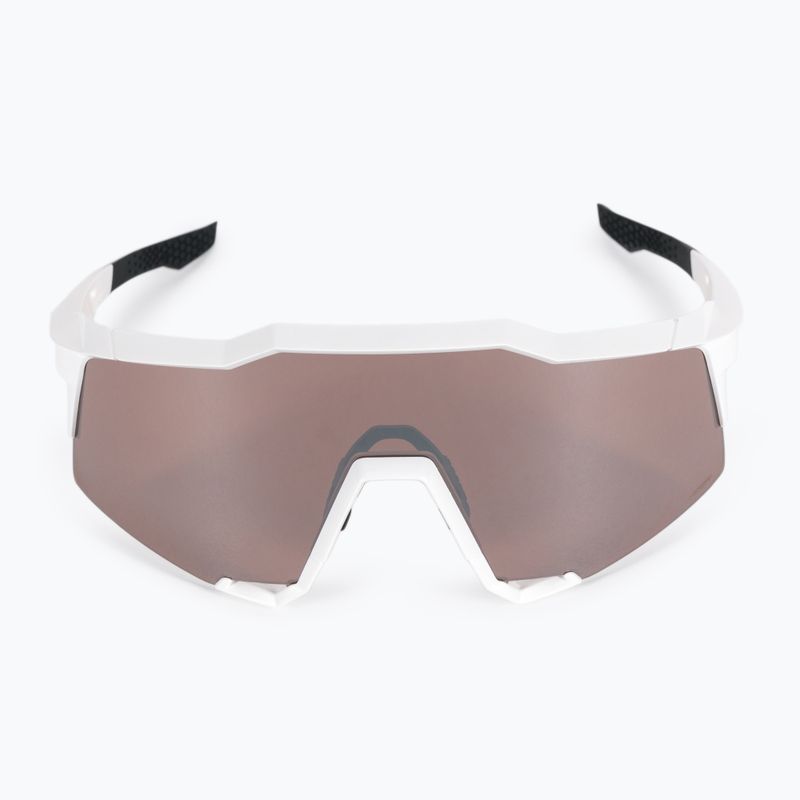 Occhiali da sole 100% Speedcraft con lenti a specchio bianco opaco/argento opaco 3