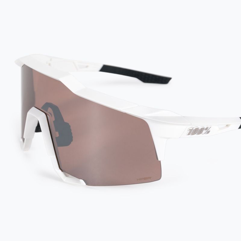 Occhiali da sole 100% Speedcraft con lenti a specchio bianco opaco/argento opaco 5
