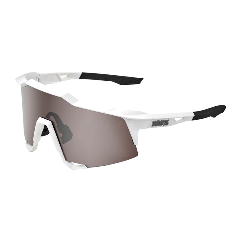 Occhiali da sole 100% Speedcraft con lenti a specchio bianco opaco/argento opaco 7