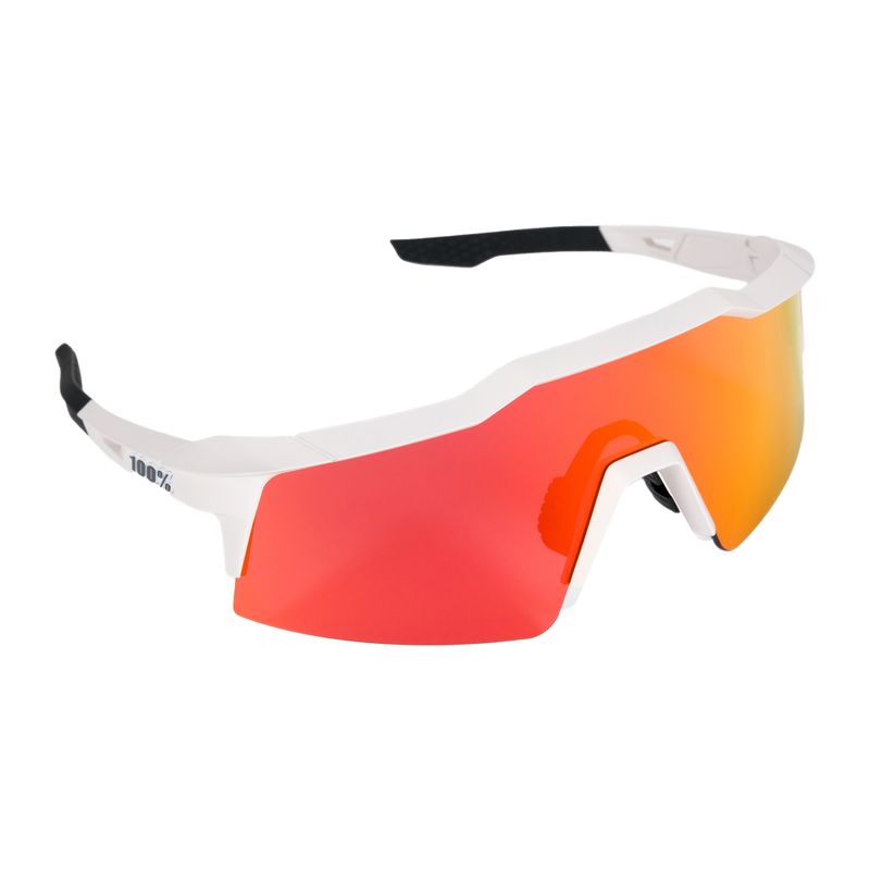 100% Speedcraft Sl Multilayer Mirror Lens soft tact off white/hiper red occhiali da sole