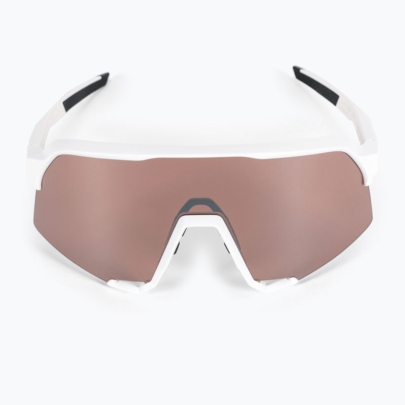 Occhiali da sole 100% lenti a specchio bianco opaco/argento opaco 3