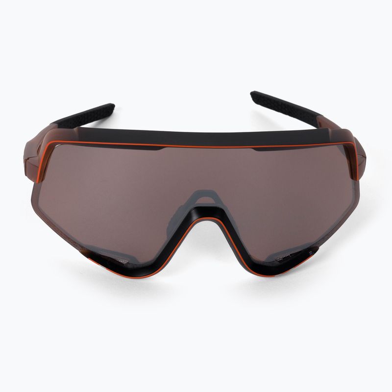 100% Glendale Mirror Lens opaco traslucido marrone sbiadito/argento iper 3
