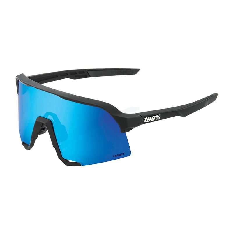 Occhiali da sole 100% lenti a specchio multistrato bianco opaco/blu scuro 7