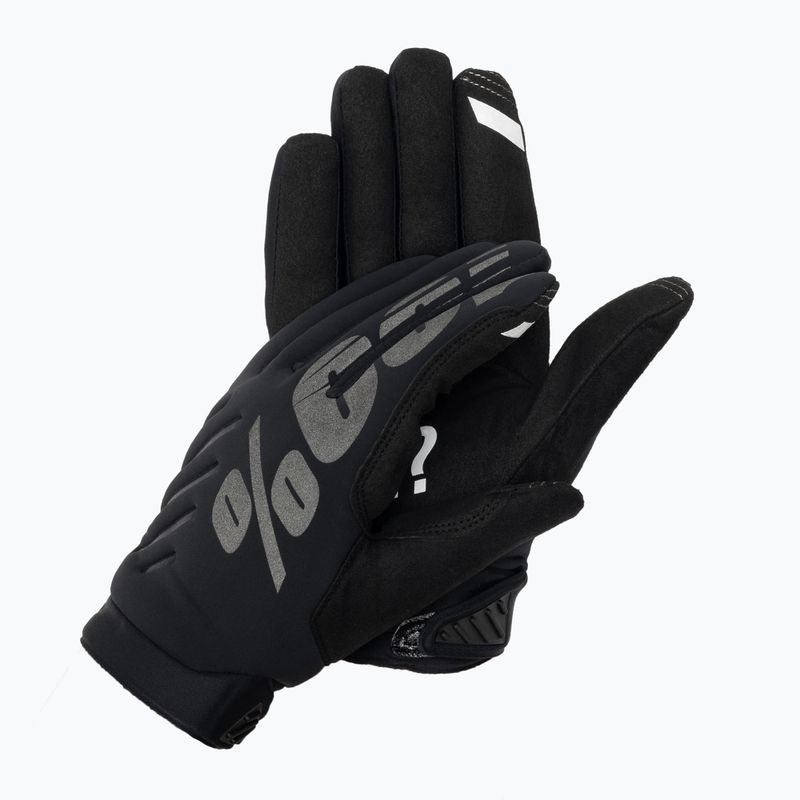 Guanti da ciclismo 100% Brisker nero