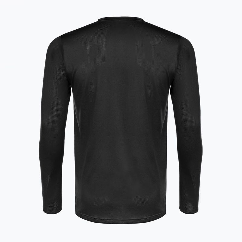 Manica lunga da ciclismo 100% Ridecamp nero/corallo da uomo 4