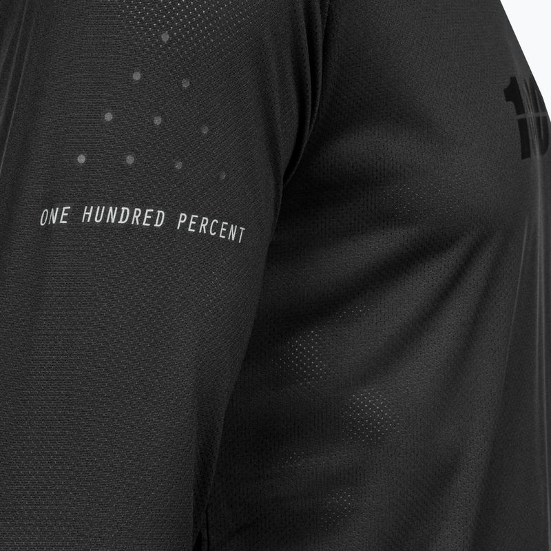 Manica lunga da ciclismo 100% Ridecamp nero/corallo da uomo 5