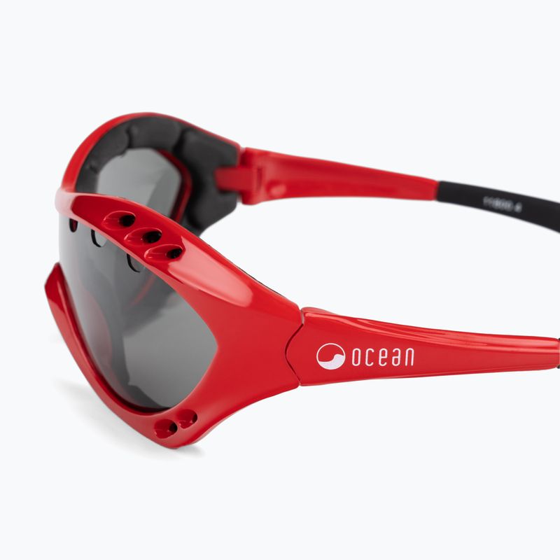Occhiali da sole Ocean Costa Rica rosso nero/fumo 4