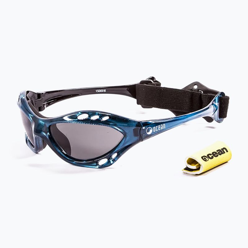Occhiali da sole Ocean Cumbuco blu trasparente/fumo