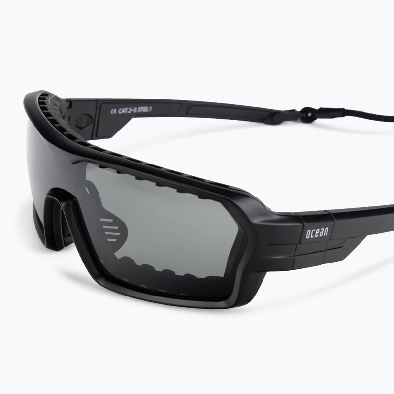 Occhiali da sole Ocean Sunglasses Chameleon nero opaco/affumicato/nero 5