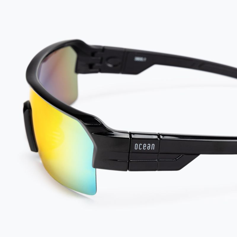 Occhiali da sole Ocean Sunglasses Race nero lucido/rosso revo 4