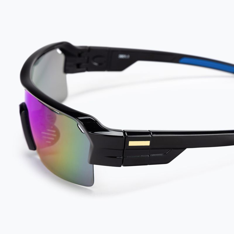 Occhiali da sole Ocean Race nero lucido/blu revo/blu 4