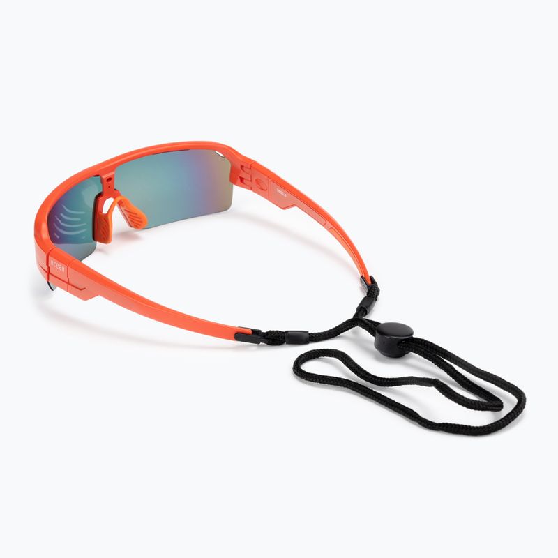 Occhiali da sole Ocean Race rosso opaco/rosso revo/rosso 2