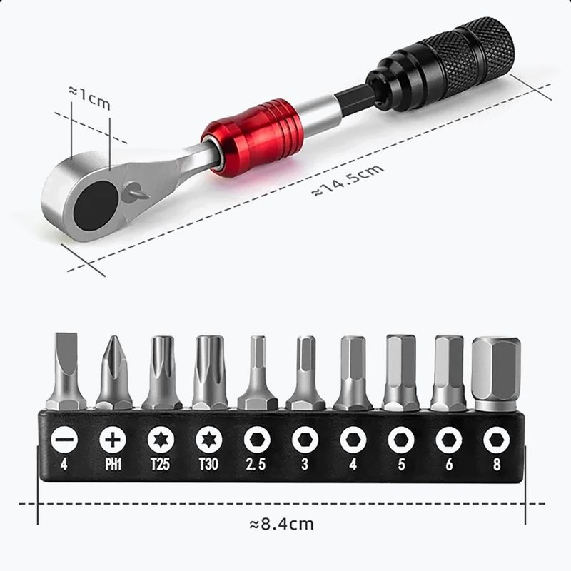 Chiave per bicicletta Rockbros 43210049001 Repair Tool 10in1 11