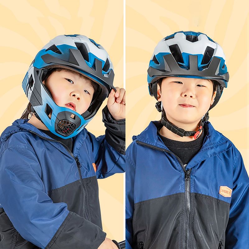 Casco da ciclismo per bambini Rockbros 10110061001 Kids Helmet blue/white/black 4