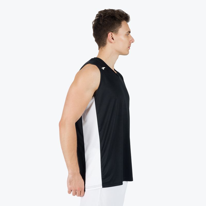 Maglia da basket da uomo Joma Cancha III nero/bianco 2