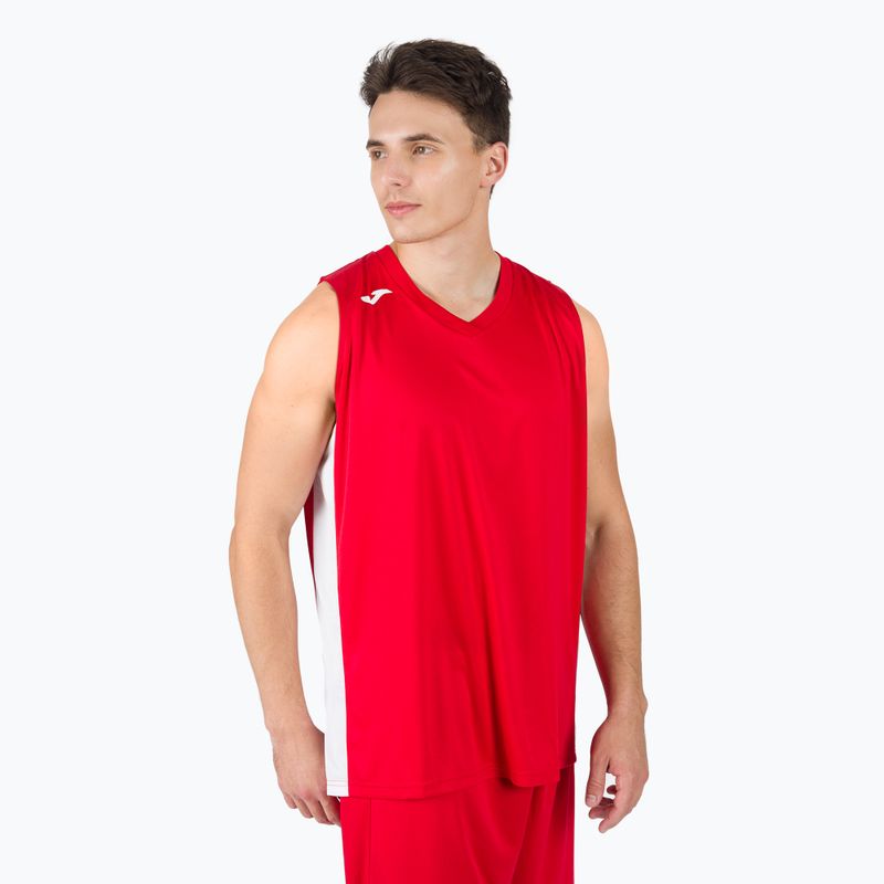 Maglia da basket da uomo Joma Cancha III rosso/bianco