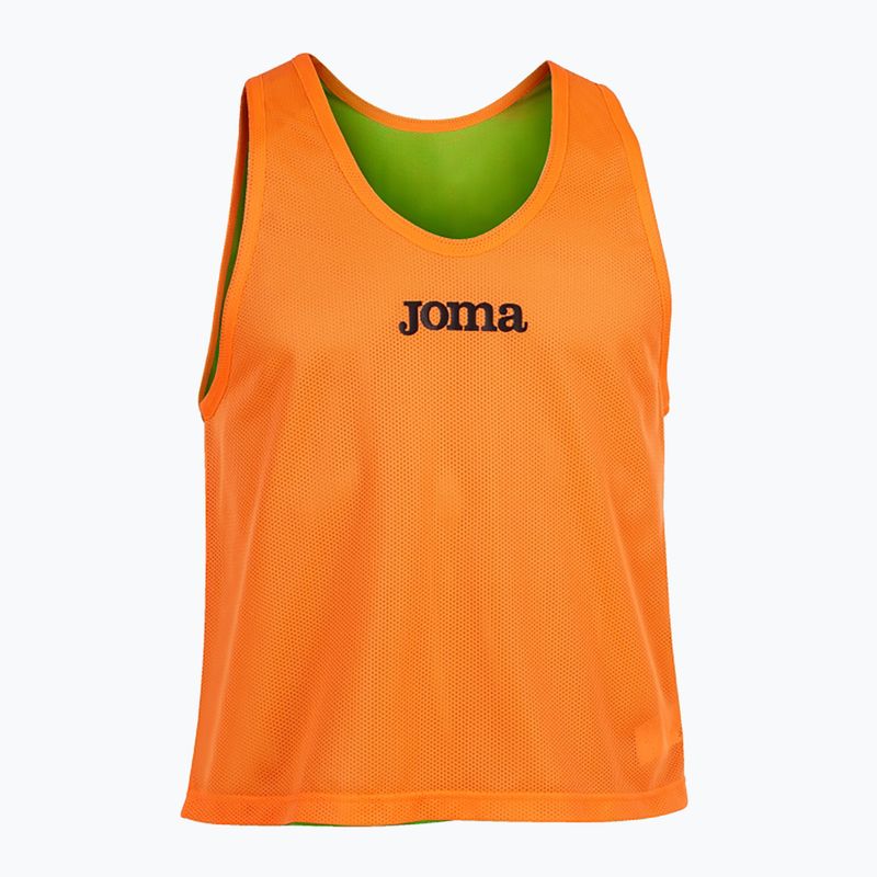 Pettorina da allenamento reversibile Joma arancione fluoro/verde fluoro marcatore di calcio