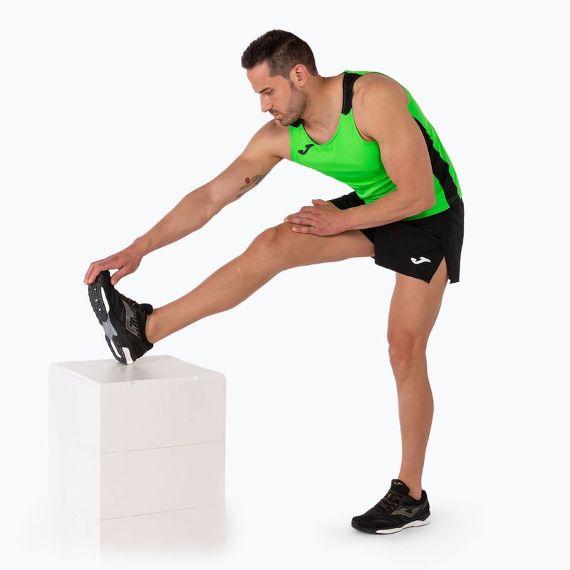 Joma Record II Tank Top fluor verde/nero da uomo per il running 7