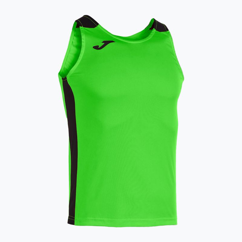 Joma Record II Tank Top fluor verde/nero da uomo per il running 8