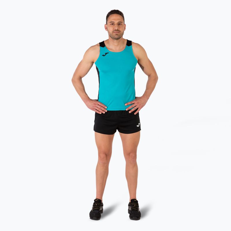 Canotta Joma Record II da uomo turchese/nero per la corsa 2