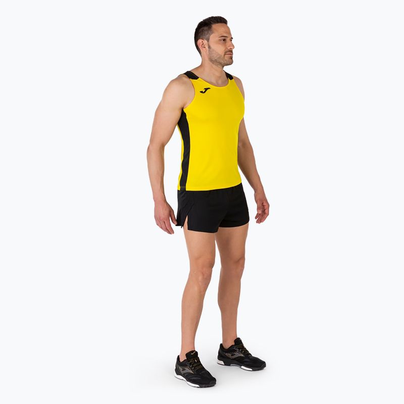 Canotta Joma Record II da uomo giallo/nero 4