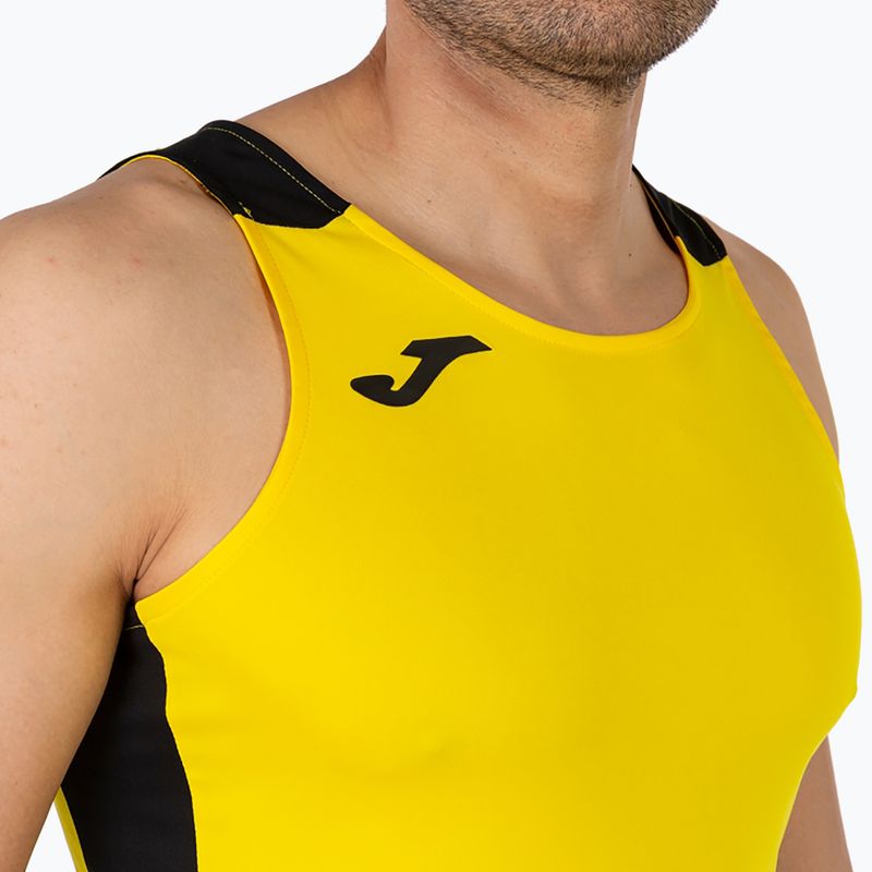 Canotta Joma Record II da uomo giallo/nero 5