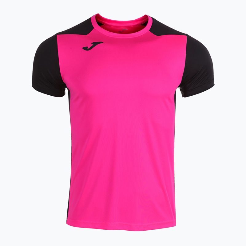 Maglia da corsa Joma Record II fluor rosa/nero da uomo 9