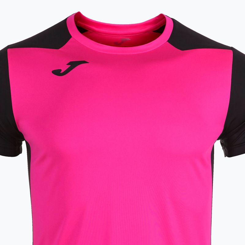 Maglia da corsa Joma Record II fluor rosa/nero da uomo 11