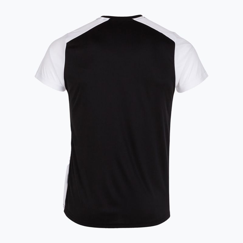 Maglia da corsa Joma Record II da uomo, nero/bianco 8