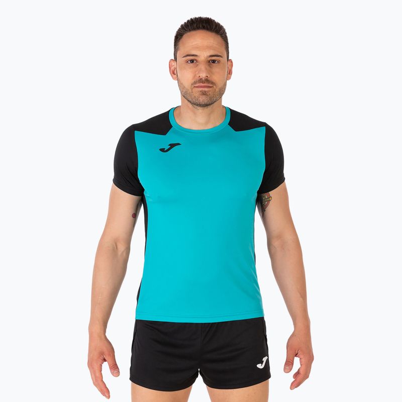 Maglia da corsa Joma Record II turchese nera da uomo