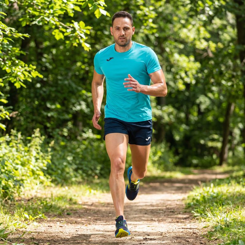 Maglia da corsa Joma Record II fluor turchese da uomo 9