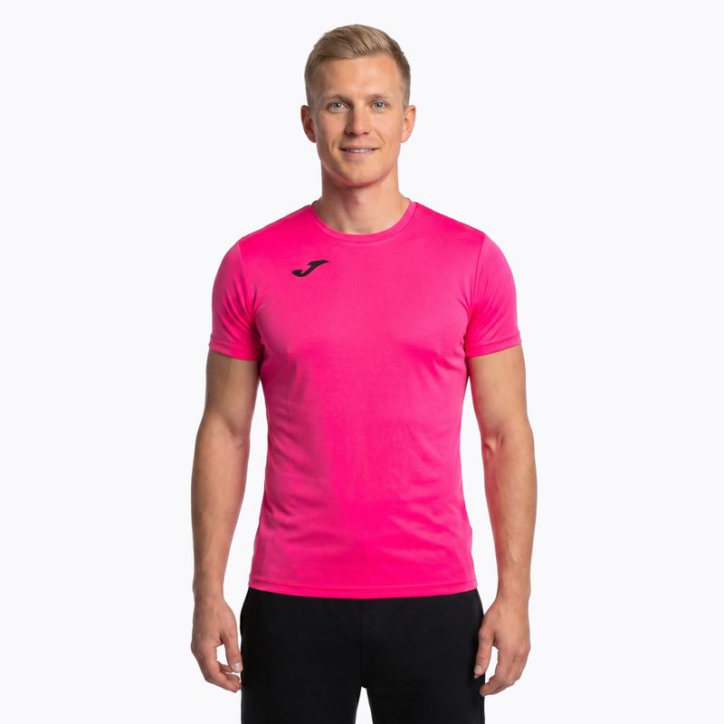 Maglietta da corsa Joma Record II fluor rosa da uomo 11