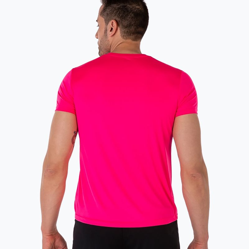 Maglietta da corsa Joma Record II fluor rosa da uomo 2