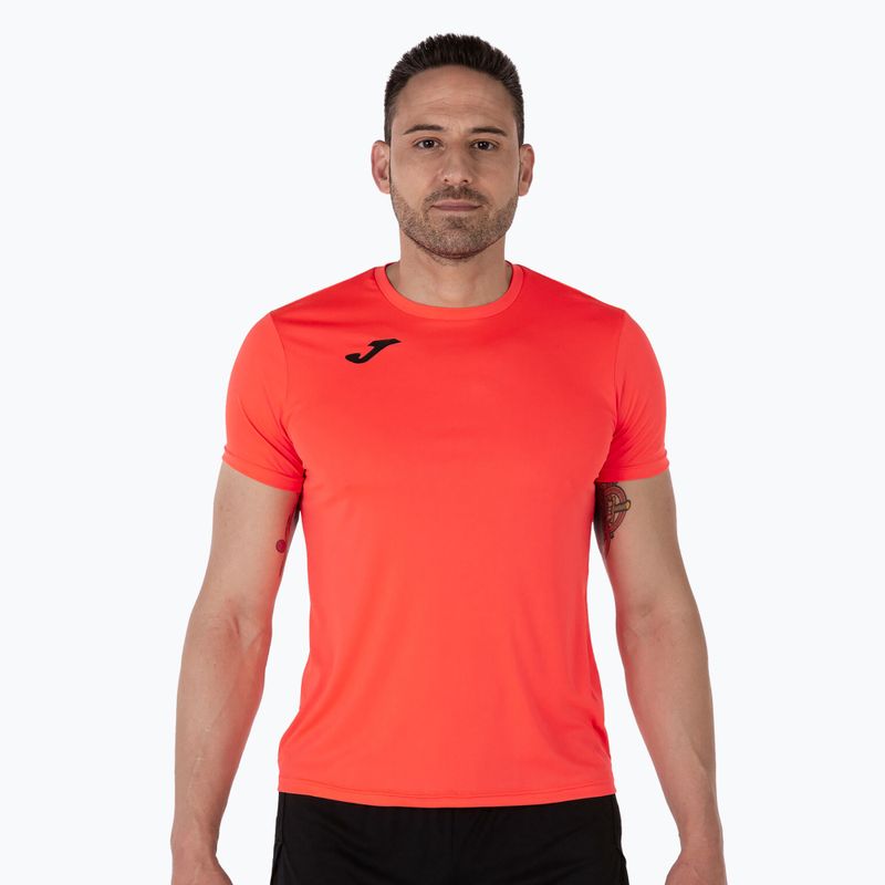 Maglietta da corsa Joma Record II fluor coral da uomo