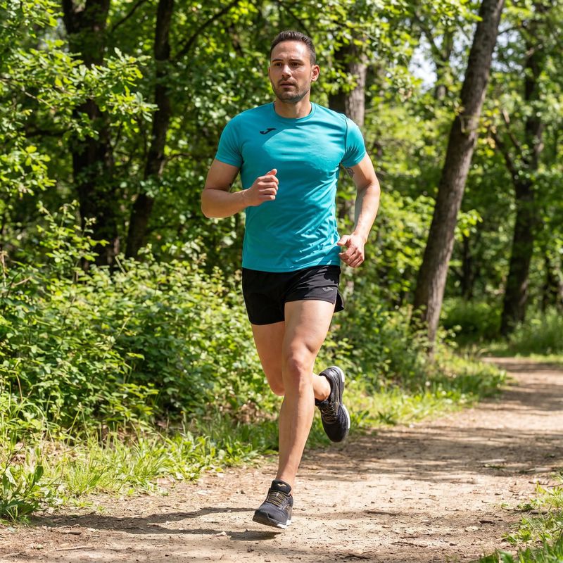 Maglia da corsa Joma Record II turchese da uomo 10