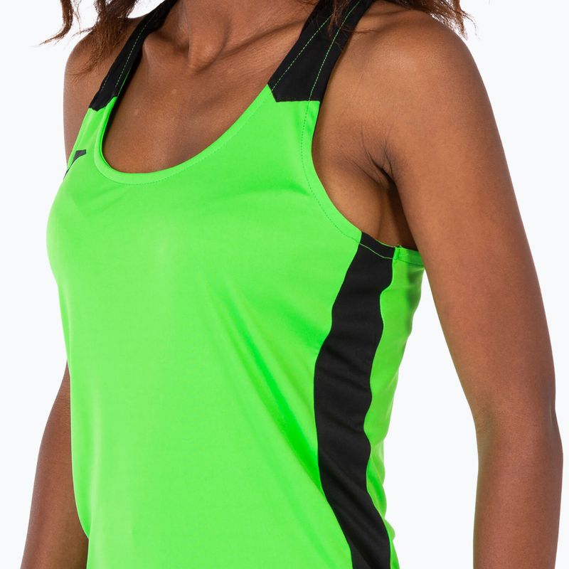 Canotta Joma Record II donna fluor verde/nero da corsa 4